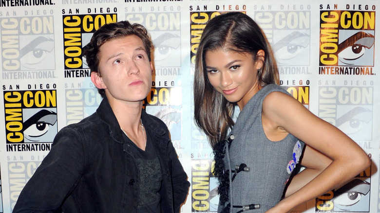 Tom Holland e Zendaya in posa