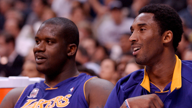 Kobe Bryant e Shaquille O'Neal in partita