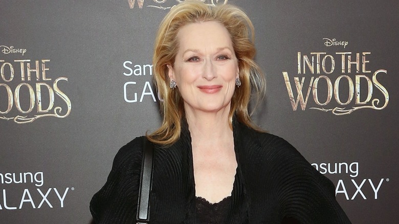 Meryl Streep ha chiuso sorridente sul tappeto rosso