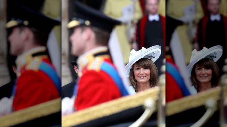 Carole Middleton guarda il principe William