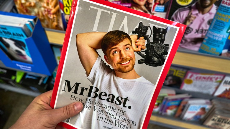 MrBeast sulla copertina della rivista Time