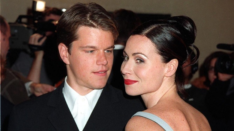 Matt Damon e Minnie Driver in posa