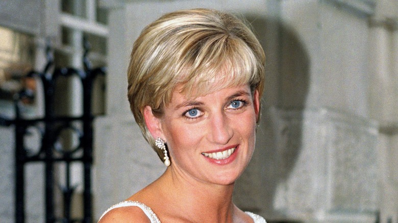 La principessa Diana sorride