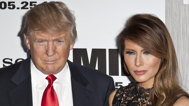Donald Trump e Melania Trump sul tappeto rosso