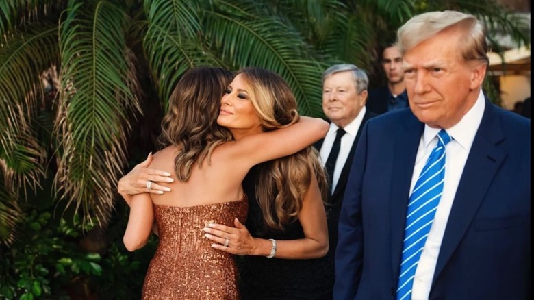 Alina Habba abbraccia Melania Trump