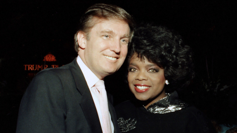 Donald Trump, Oprah Winfrey sorridente