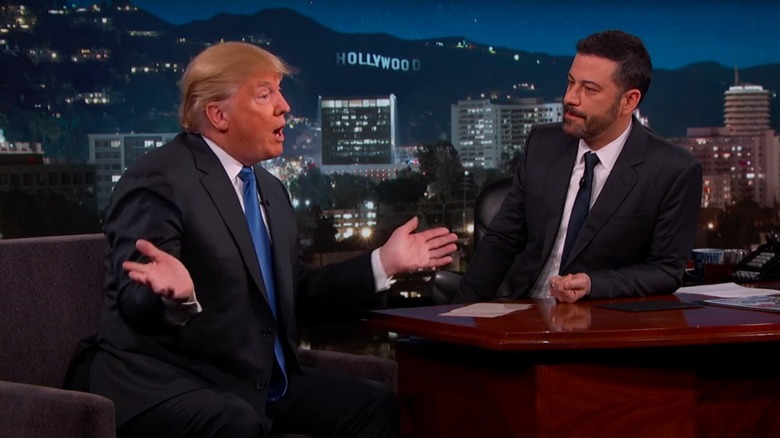 Donald Trump su Jimmy Kimmel dal vivo!