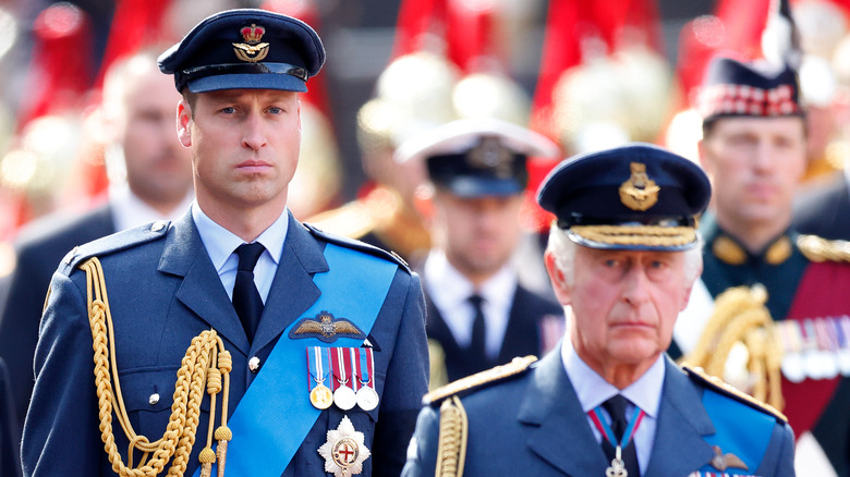 Il principe Guglielmo Re Carlo III in uniforme