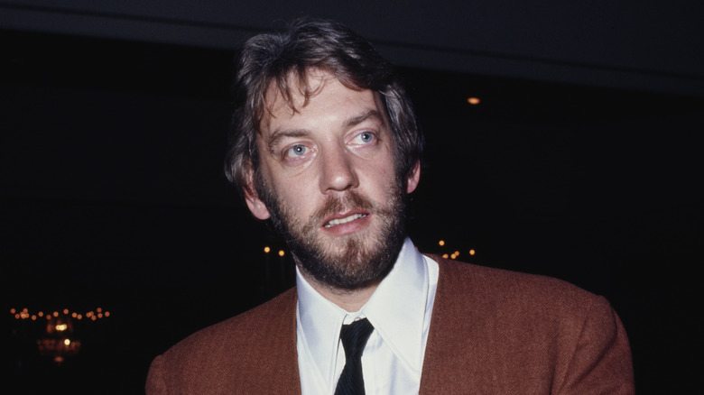 Donald Sutherland arriva a un evento