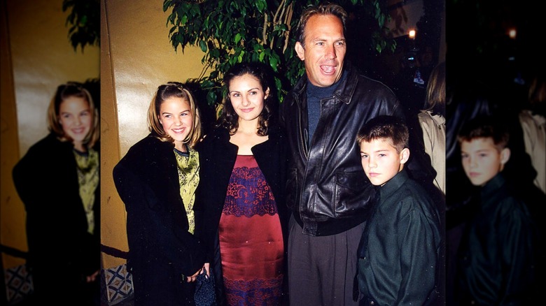 Kevin Costner con tre figli