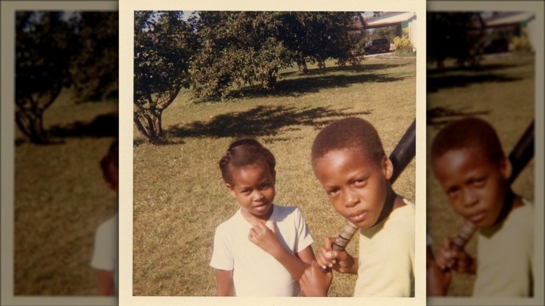 La giovane Michelle Obama con Craig Robinson