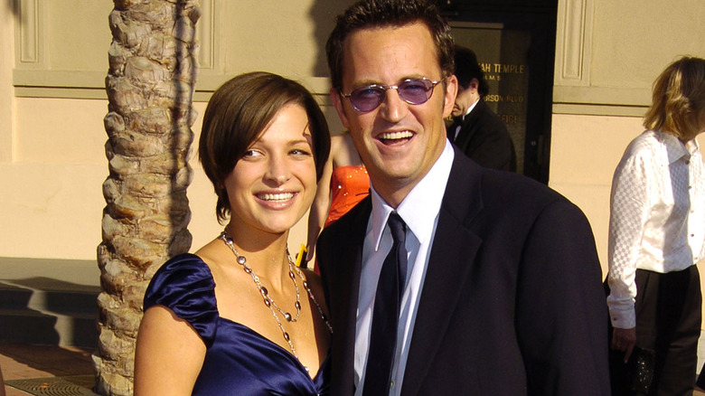 Matthew Perry e Rachel Dunn in posa