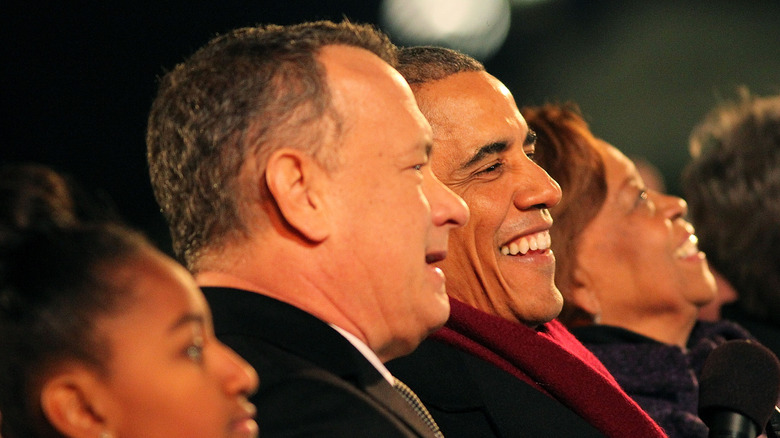 Tom Hanks Barack Obama ridendo