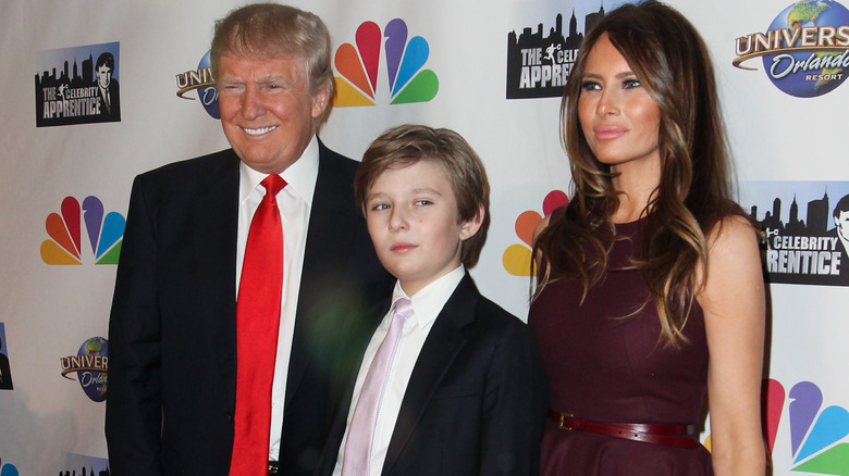 La famiglia Trump in posa