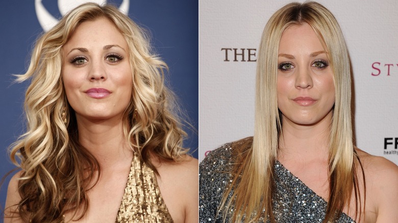 Kaley Cuoco con i capelli biondi