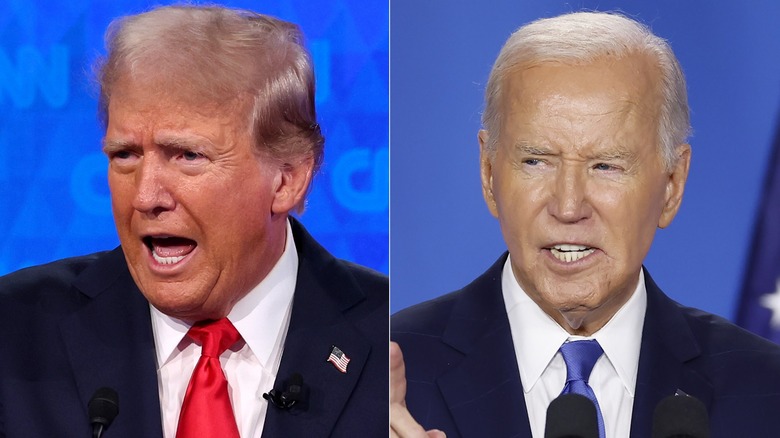 Donald Trump; Joe Biden parla