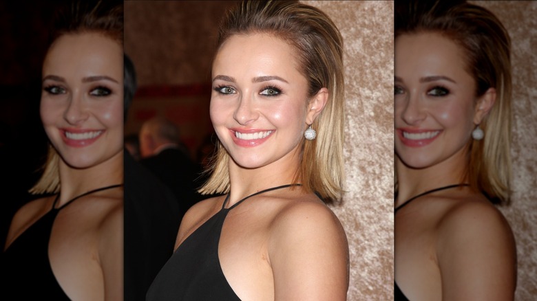 Hayden Panettiere in abito nero