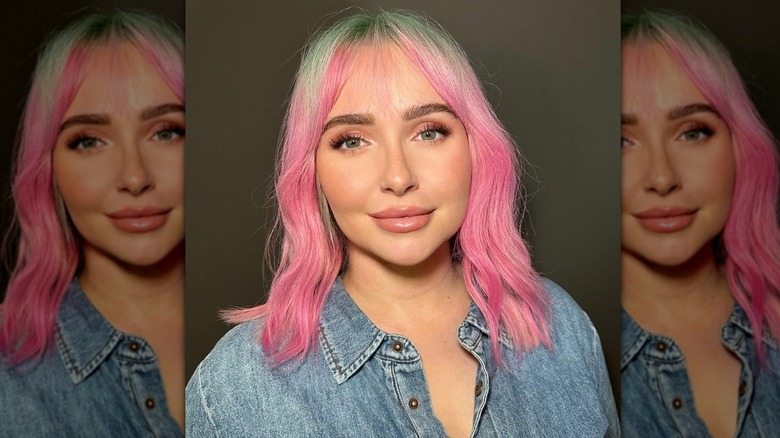 Hayden Panettiere con i capelli rosa