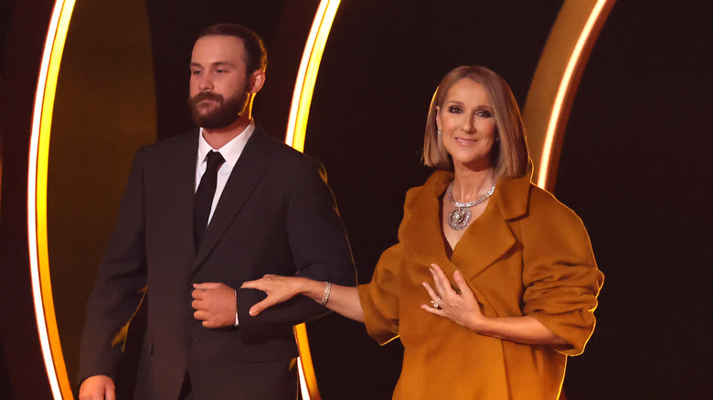 René-Charles Angélil e Celine Dion ai Grammy