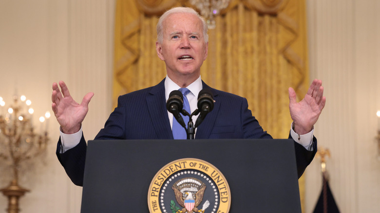 Joe Biden fa un discorso