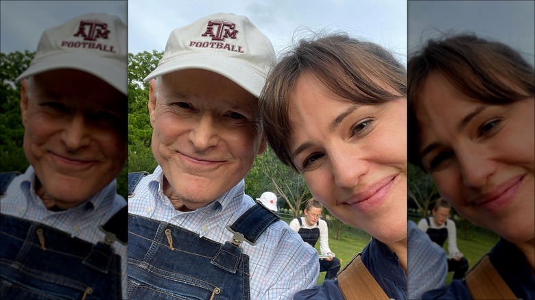 Jennifer Garner selfie con papà