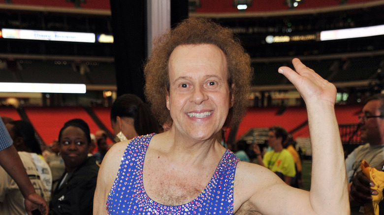 Canotta blu abbagliante di Richard Simmons