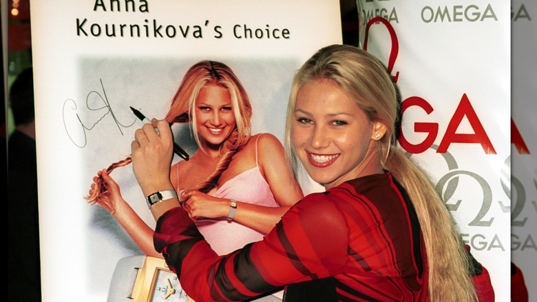 Anna Kournikova sorridente