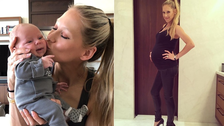 Anna Kournikova con il suo bambino