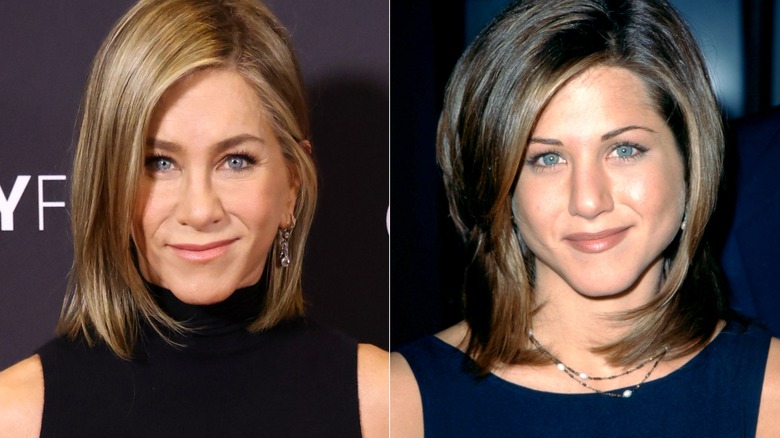 Jennifer Aniston nel 2024 e nel 1995