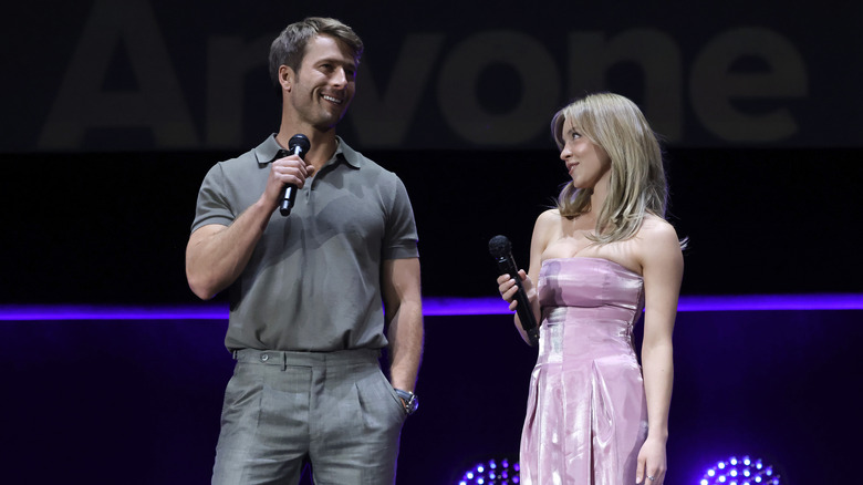 Glen Powell e Sydney Sweeney al CinemaCon