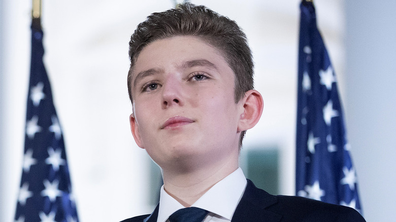 Barron Trump capelli corti gelati