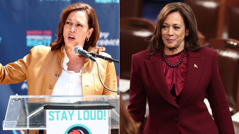 Kamala Harris indossa un audace capospalla