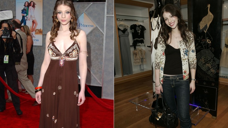 Michelle Trachtenberg in abito marrone