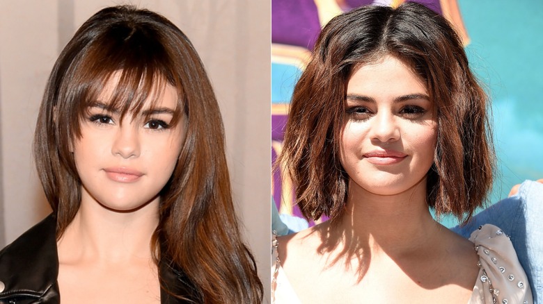 Selena Gomez capelli lunghi caschetto corto