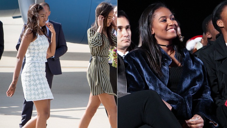 Sasha Obama seduta