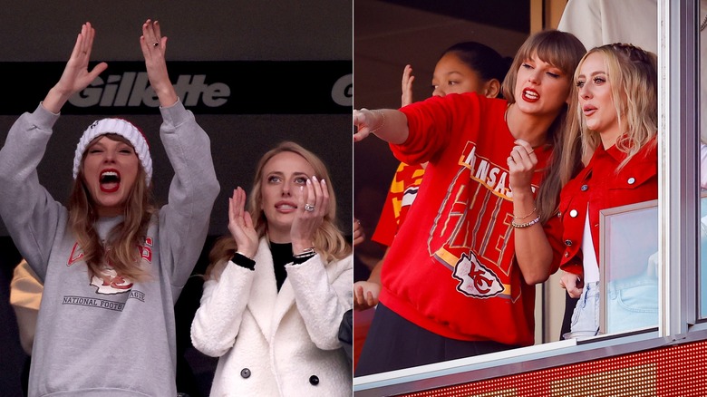 Brittany Mahomes fa il tifo con Taylor Swift