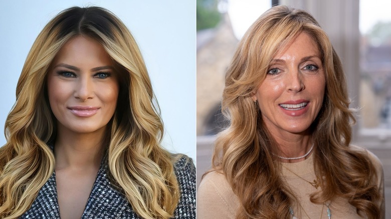 Melania Trump e Marla Maples 