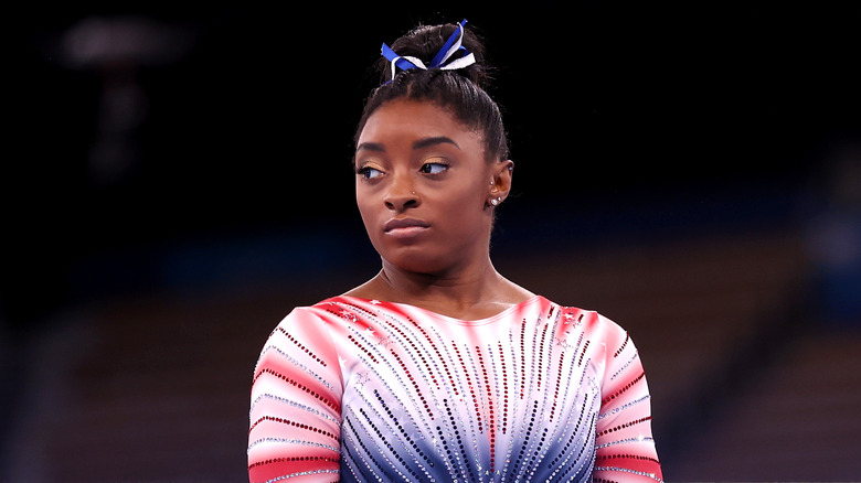 Body con elastico per capelli Simone Biles