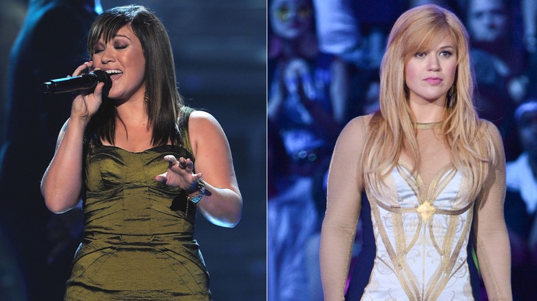 Kelly Clarkson con frangia laterale