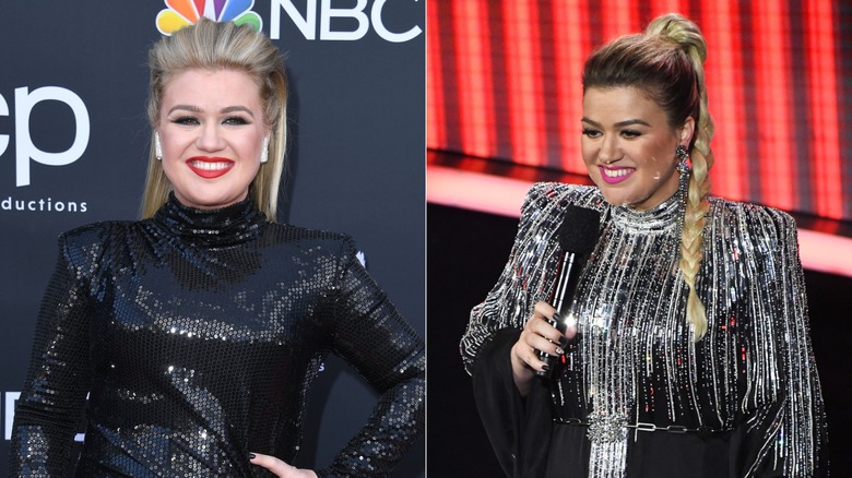 Kelly Clarkson pompadour coda di cavallo alta