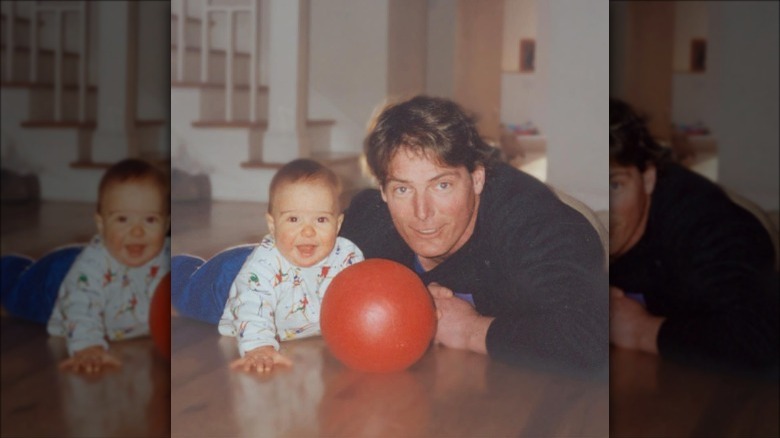 Christopher Reeve con il piccolo Will