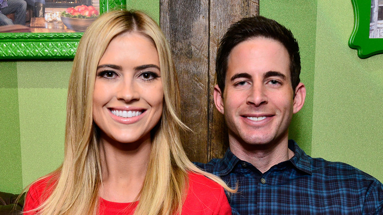 Christina e Tarek El Moussa sorridono