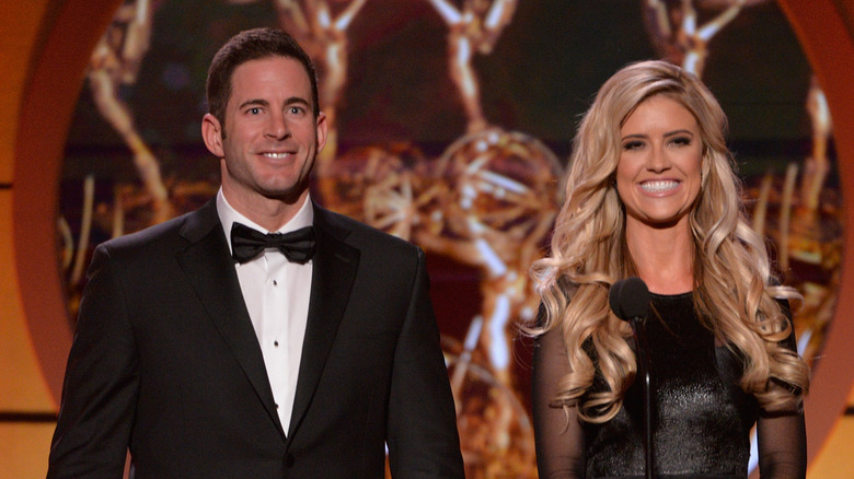 Tarek e Christina El Moussa si presentano sul palco