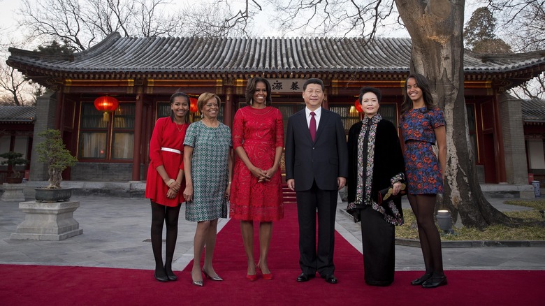 La famiglia Obama in Cina con il presidente 