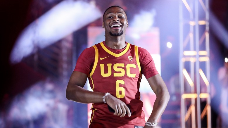 Bronny James con la maglia della USC