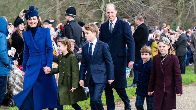 Kate e William con i bambini