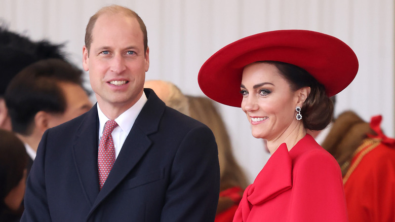 Kate Middleton sorridente Principe William