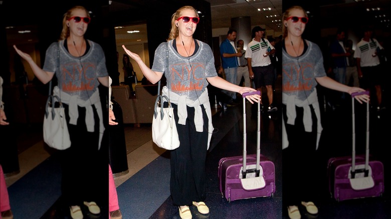 Amy Schumer all'aeroporto