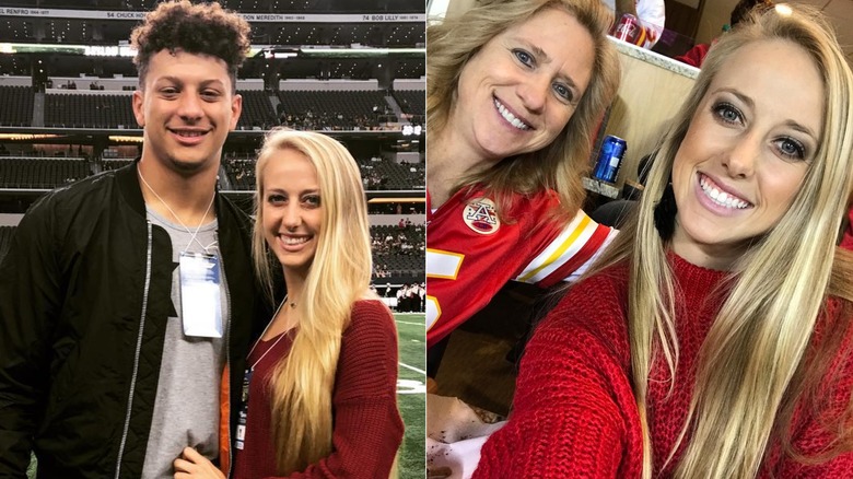 Brittany Mahomes con i capelli lisci