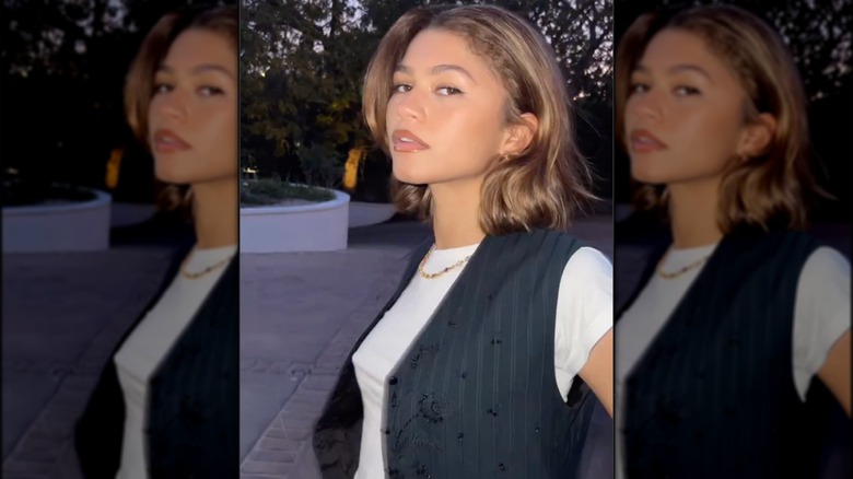 Zendaya con i capelli chiari